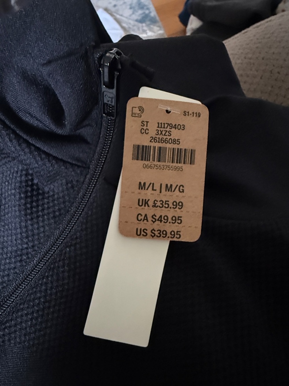 PINK Victoria's Secret Black Half-Zip Pullover - Picture 8 of 8